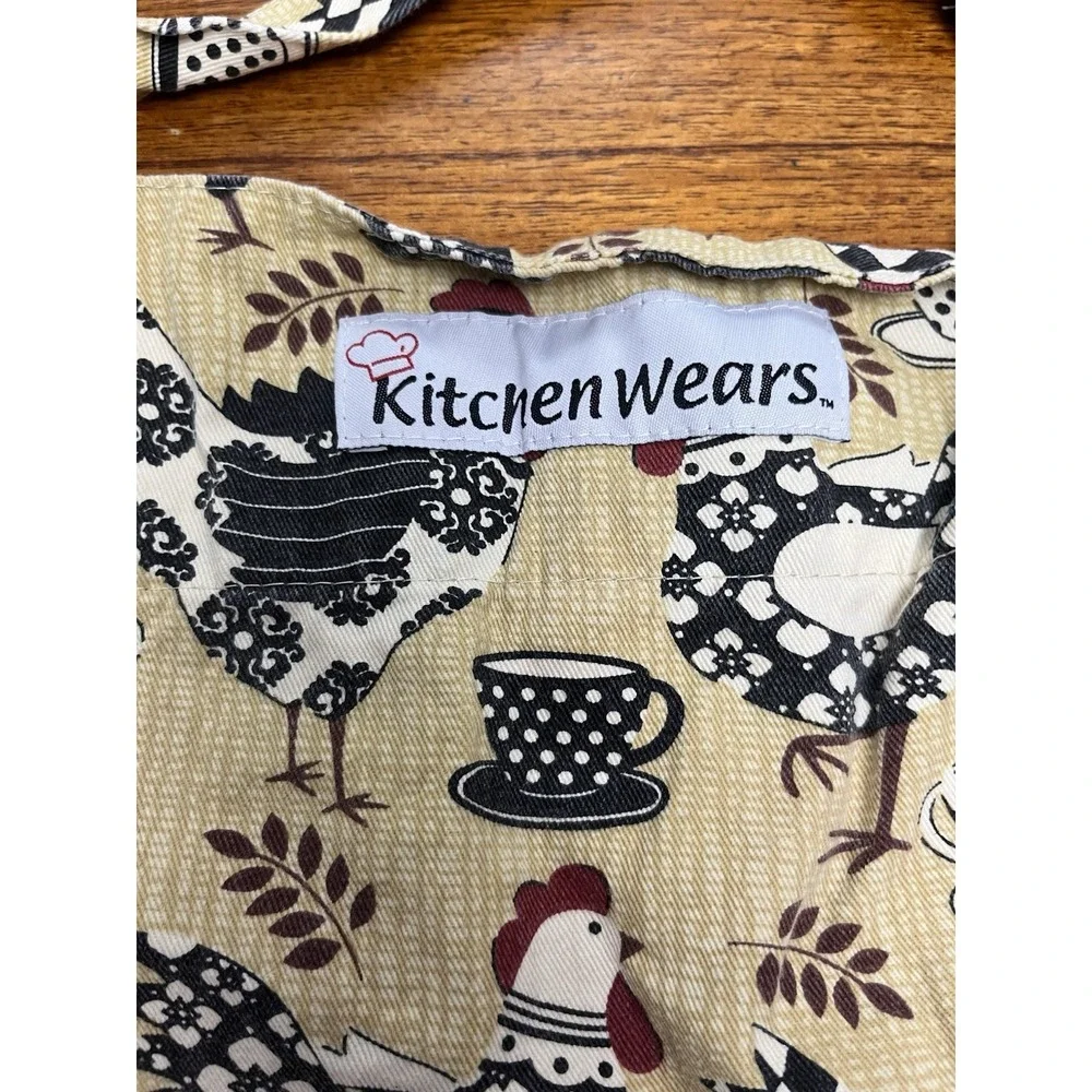 Kitchen Wears Cotton Apron, Hen & coffee Cup